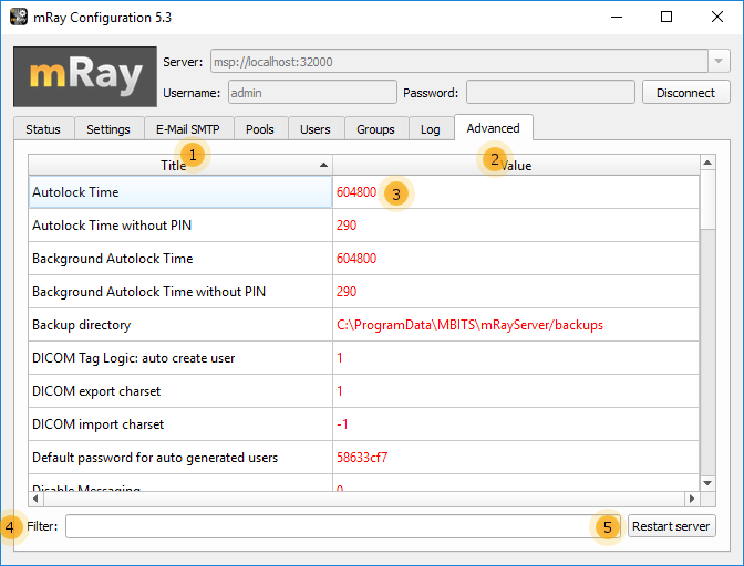 config advanced