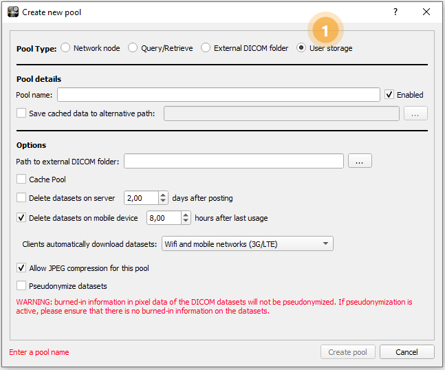 createNewPool userStorage