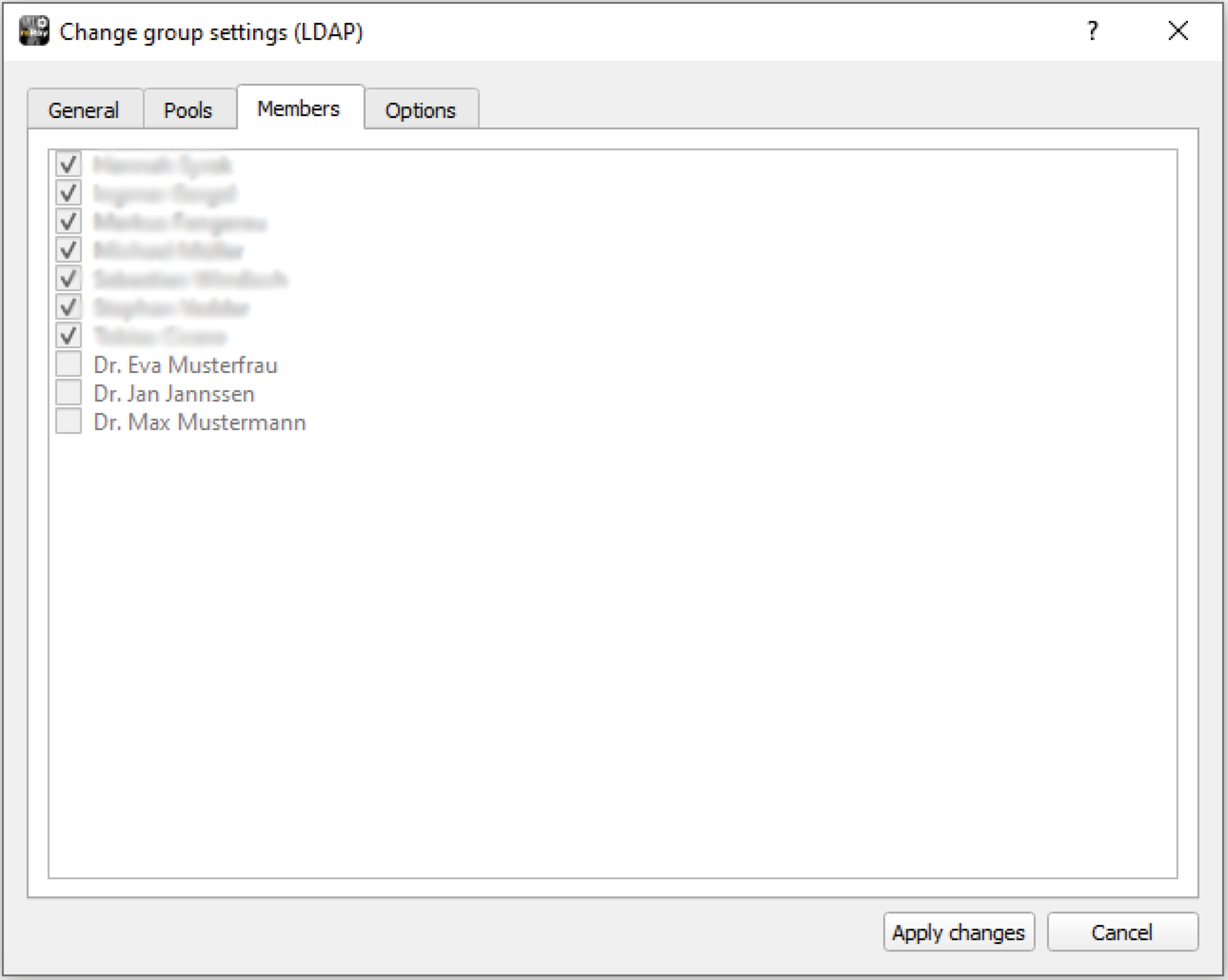 cgs LDAP members