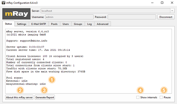 config status pin