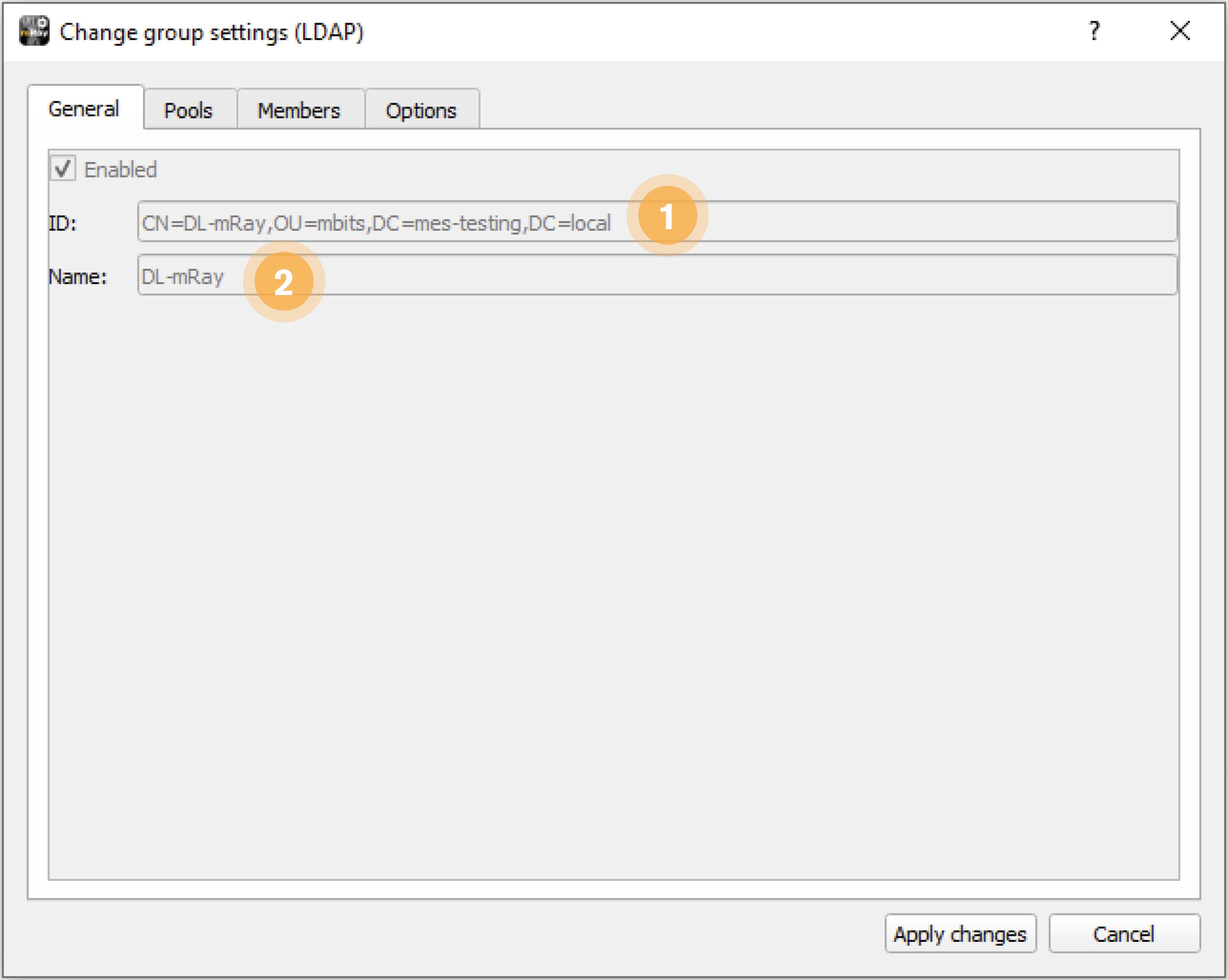 cgs LDAP general