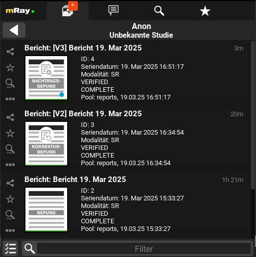 report history